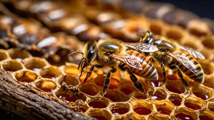 close-up-of-a-colony-of-honey-bees-working-in-their-hive-to-make-nectar-into-honey-ai-generated-photo