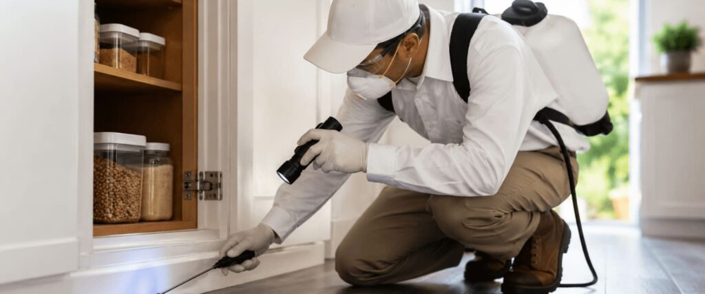 man controls ant